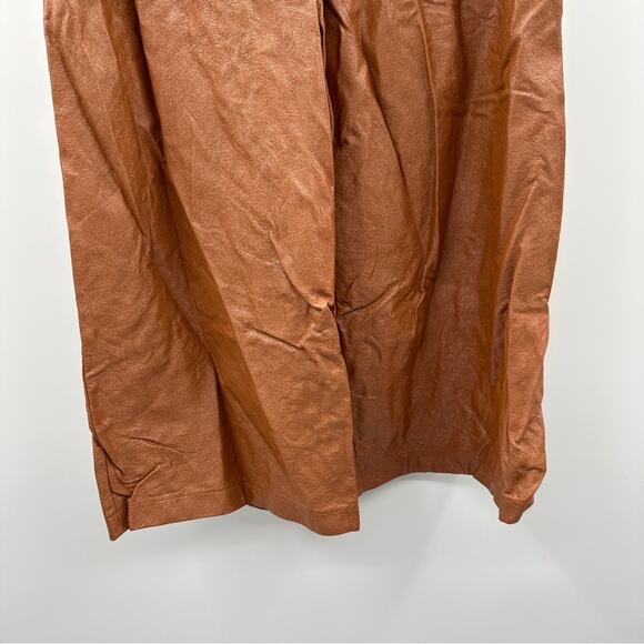 RTR Slate & Willow Brown Faux Leather High Rise Wide Leg Pants Sz XL - Picture 4 of 14